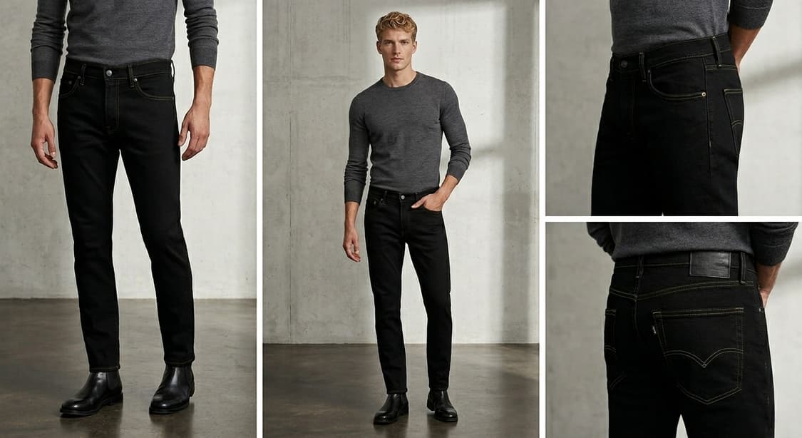 [A급] 리바이스 502 테이퍼드 블랙진 (W32 L32) 상품이미지9