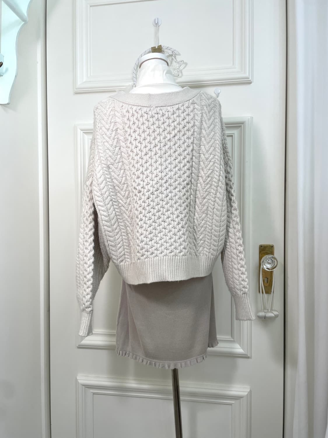 ivory twist basic cardigan(size-M) 상품이미지4