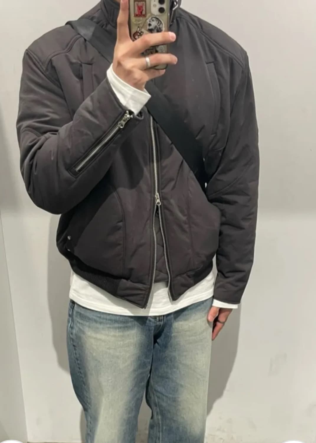 더콜디스트모먼트 누빔 봄버 자켓 상품이미지2