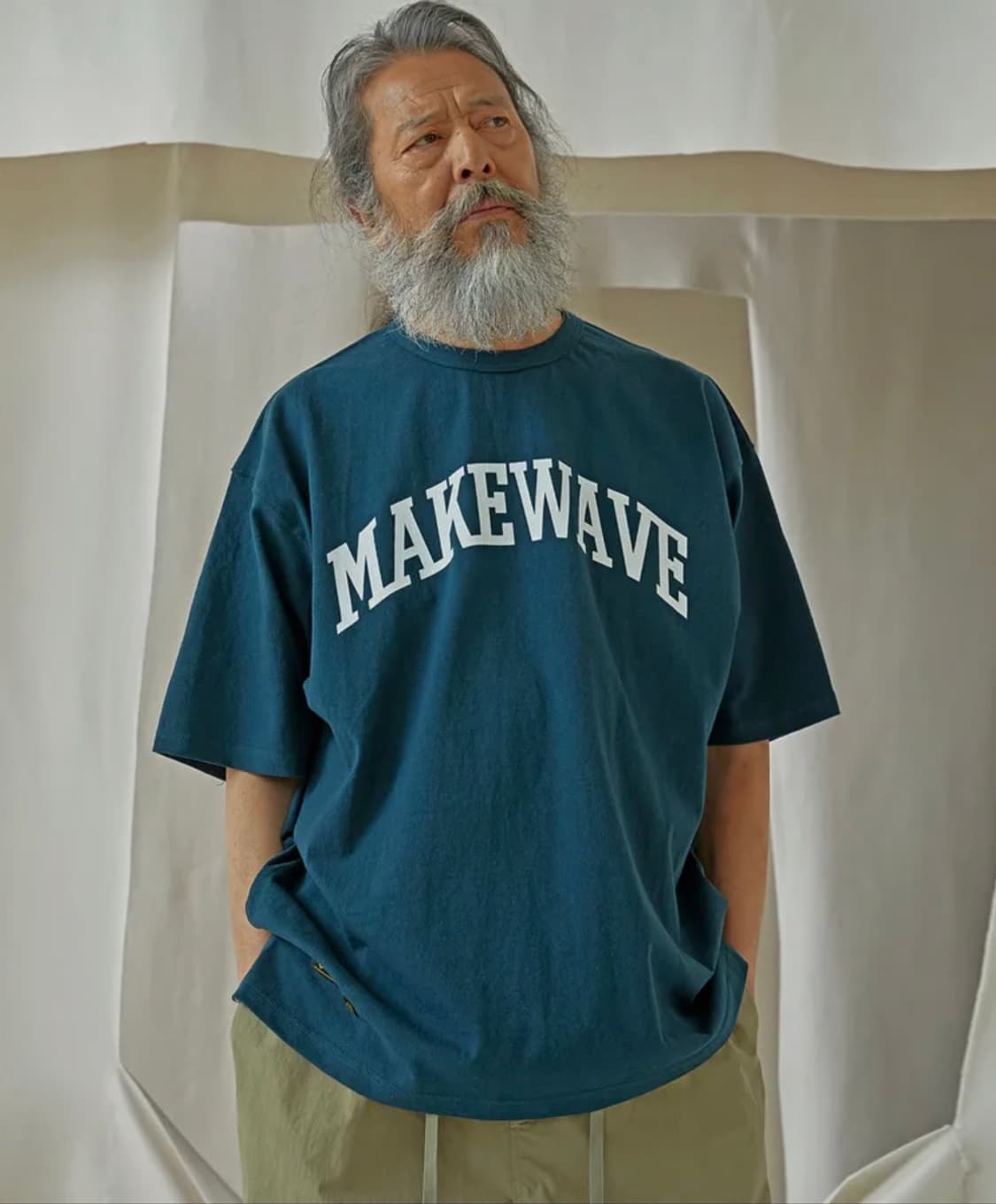 [XL]프리즘웍스 Make Wave 반팔/청녹색 상품이미지2