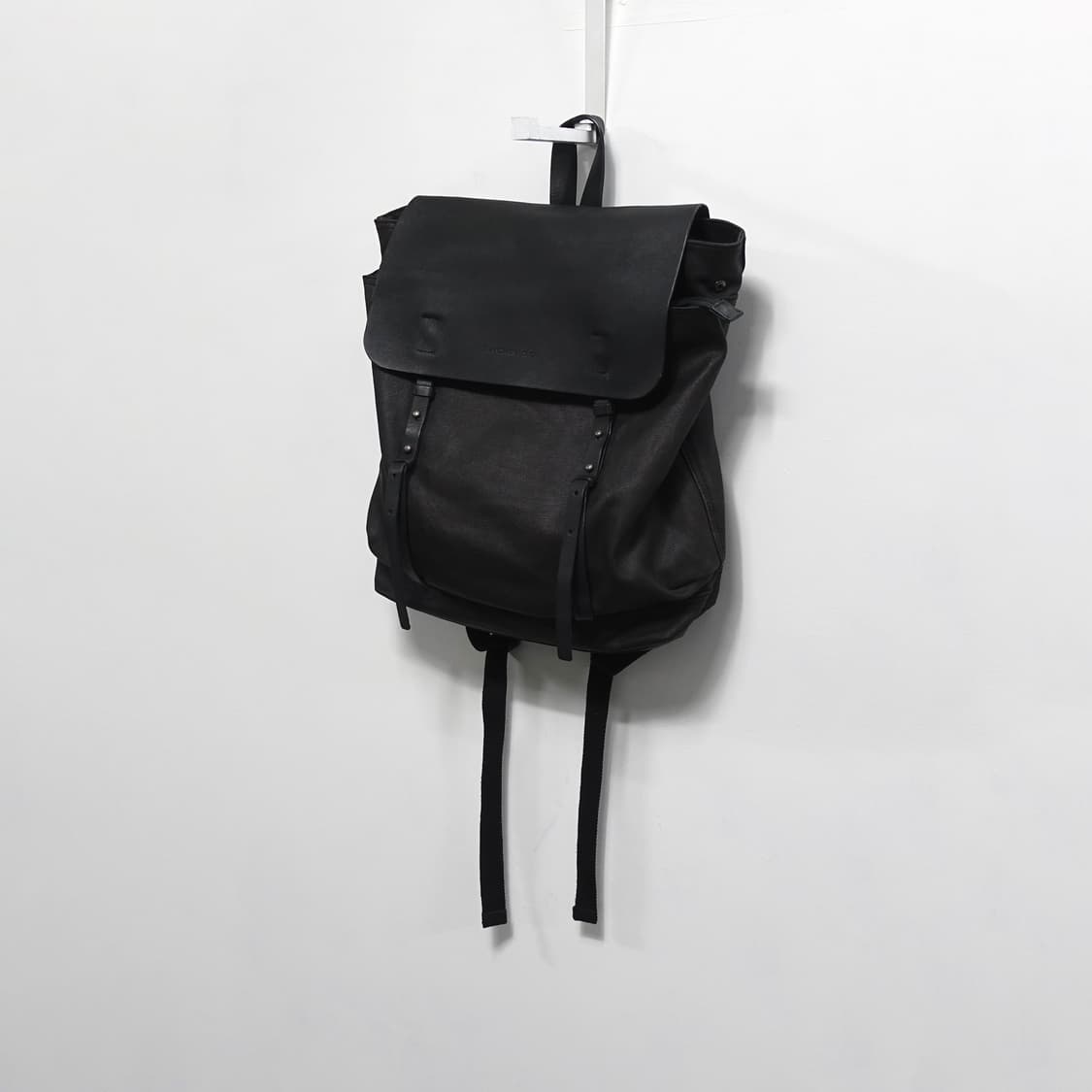 MANDARINADUCK 만다리나덕 코팅 캔버스 레더 백팩 상품이미지3