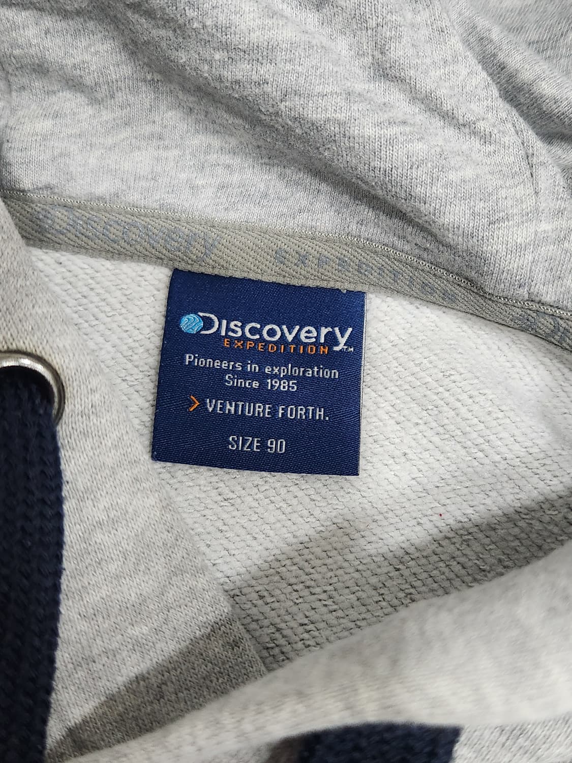 디스커버리 그레이 후드티 여성 90사이즈 상품이미지5
