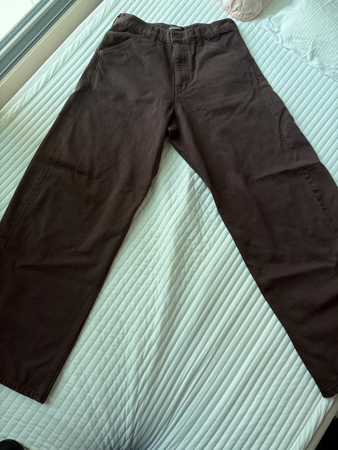 해칭룸 Wide Curve Jeans Brown 2사이즈 상품이미지3