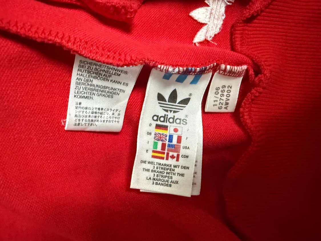 아디다스 레드삼선 제임스헌트 트랙탑 져지자켓 상품이미지3