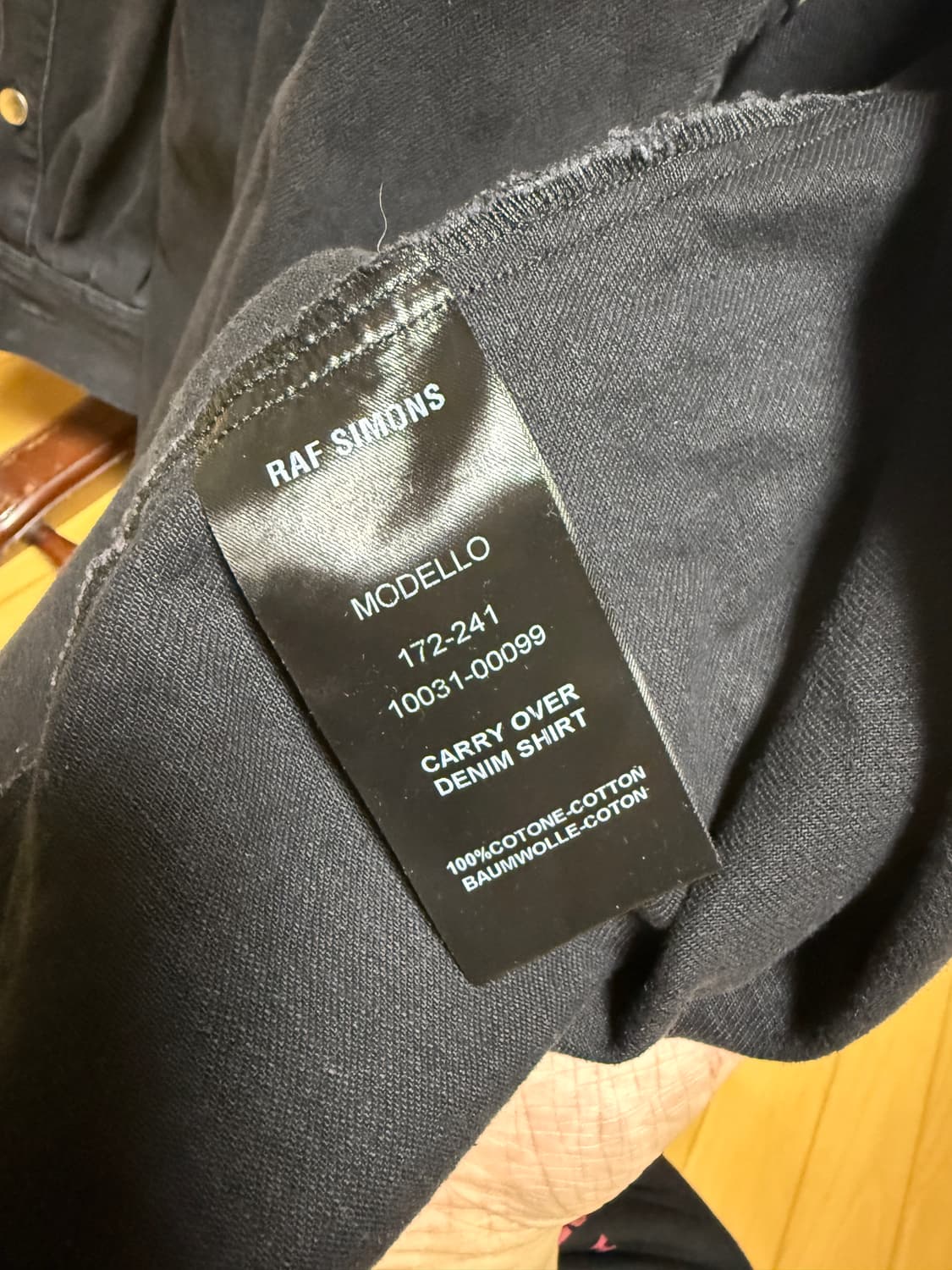 라프시몬스 데님셔츠 사이즈 라지 상품이미지4