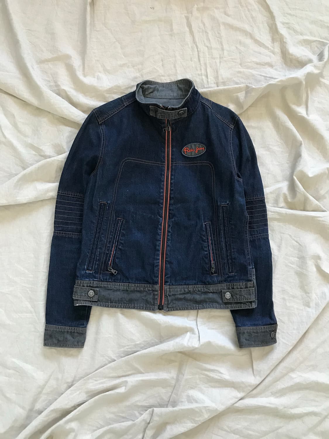 푸부 올드스쿨 데님 레이싱 자켓 상품이미지6