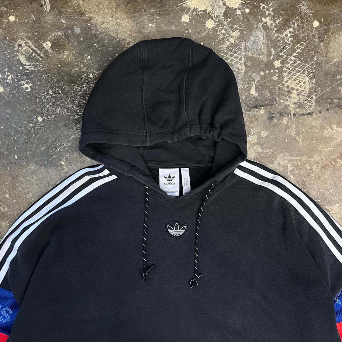 L) 아디다스 트레 포일 로고 후드티 후드티셔츠 상품이미지4