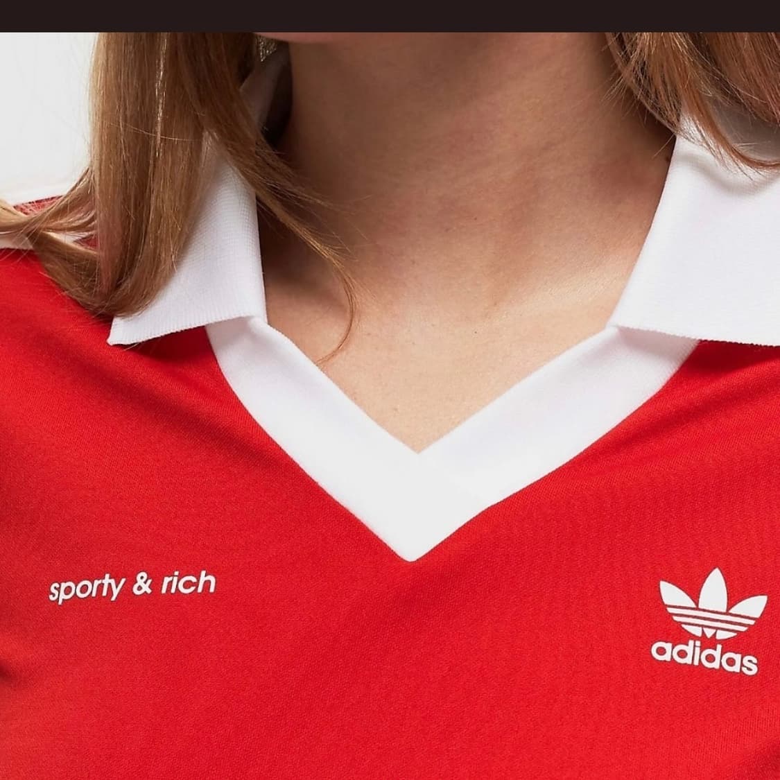 스포티앤리치x아디다스 롱슬리브 져지 레드 상품이미지2