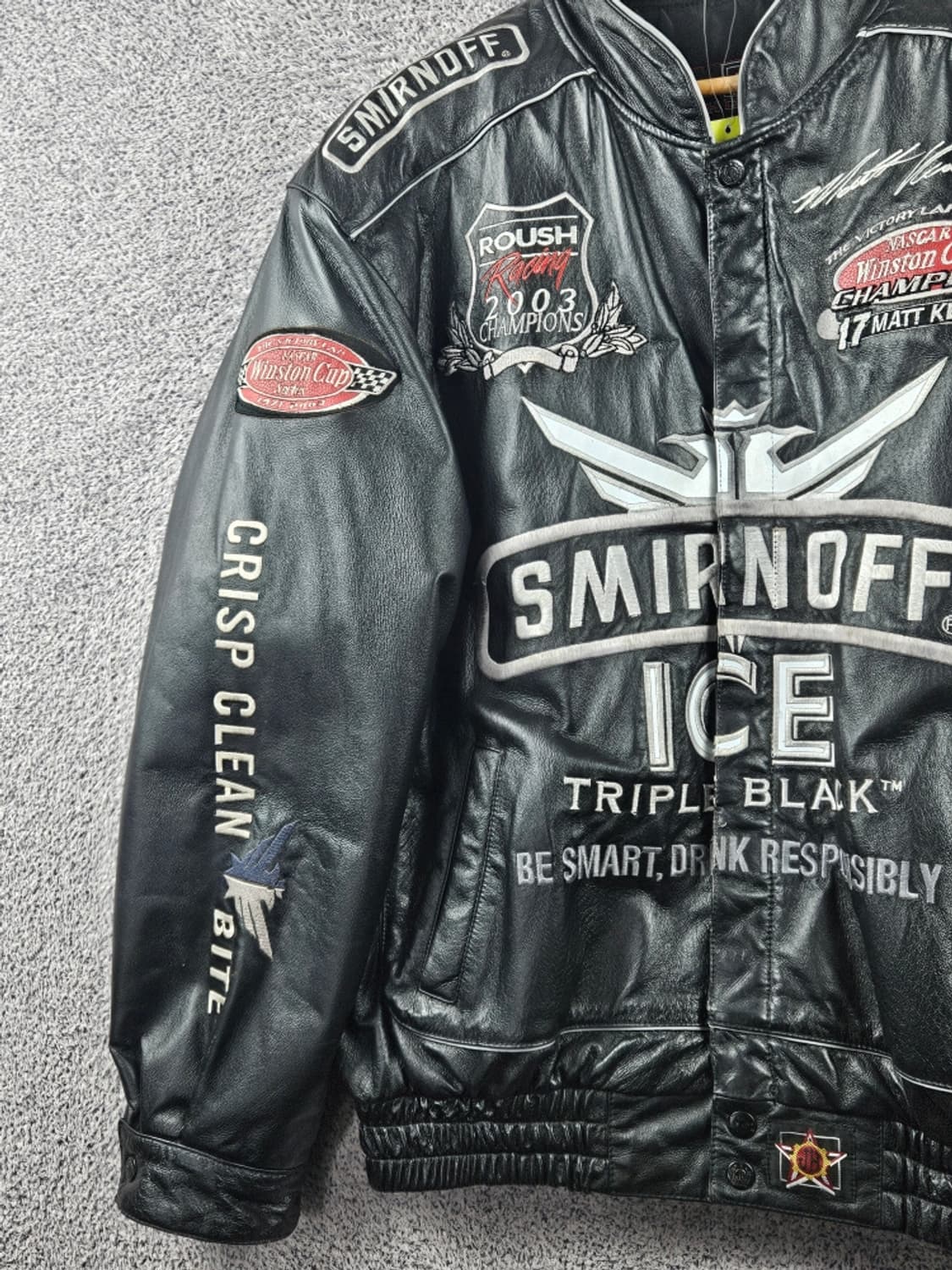 제프해밀턴 나스카 맷 켄세스 스미노프 가죽자켓 ( XL ) / 8066 상품이미지4