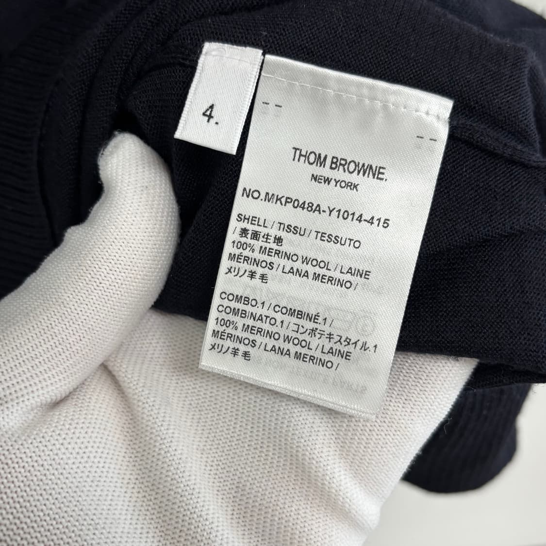 [4]톰브라운 사선완장 pk 니트 카라티 상품이미지4