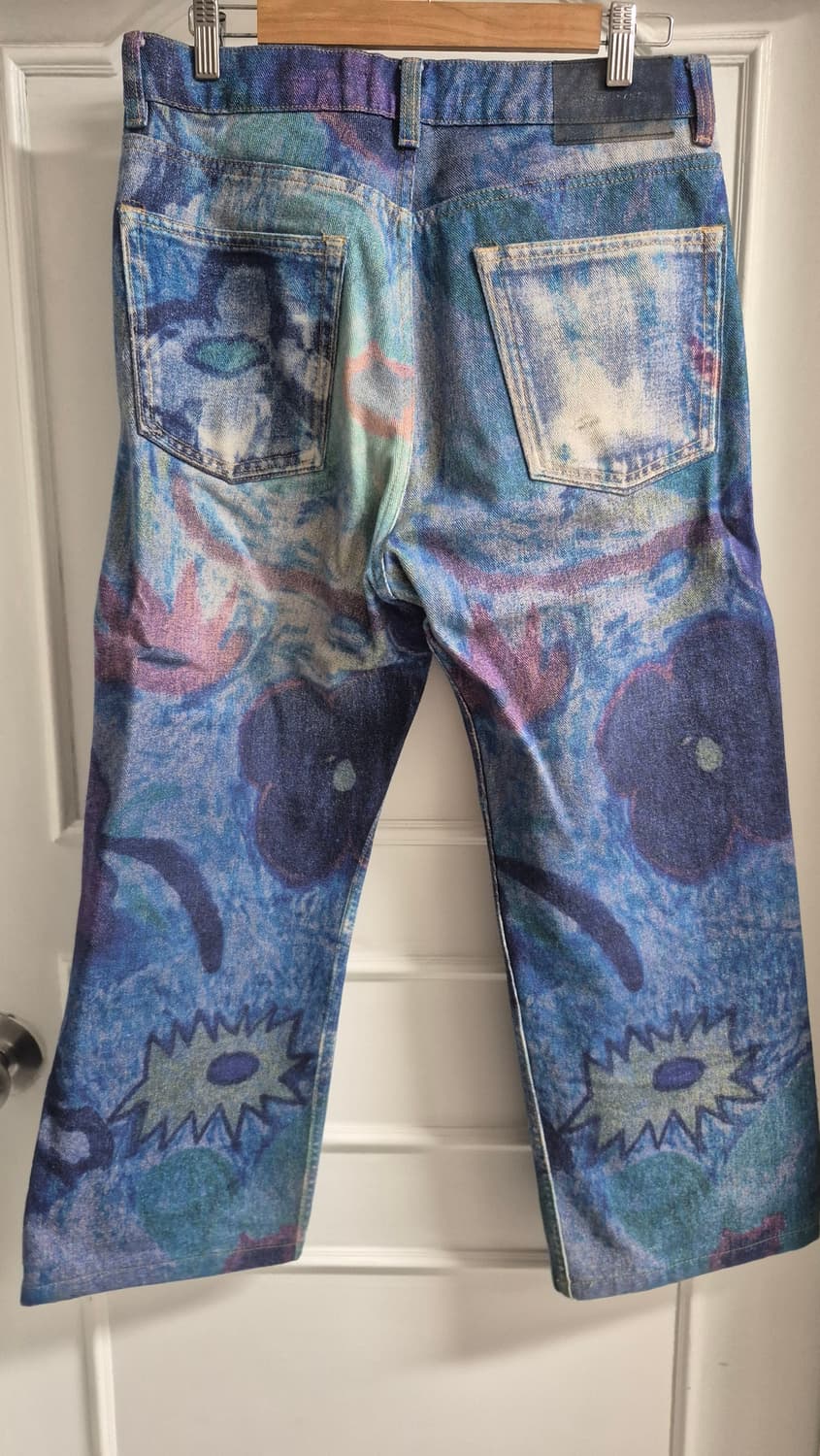 [29] 아워레가시 초크 플러워 데님 팬츠 상품이미지3