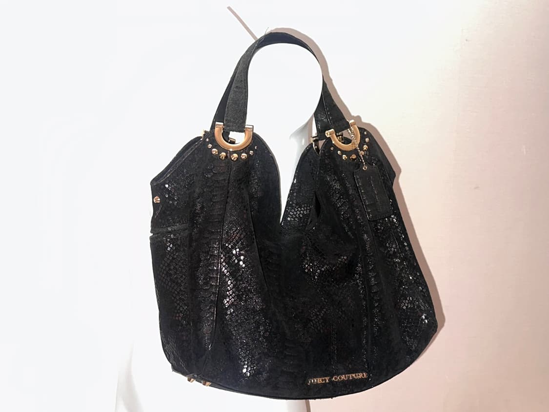 쥬씨꾸뛰르 블랙 뱀피 st숄더백 상품이미지2