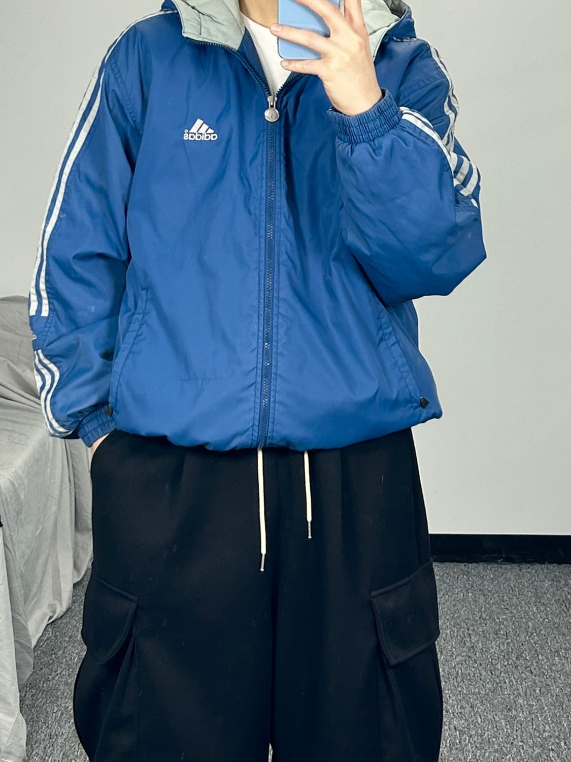 아디다스 올드스쿨 트랙 누빔 점퍼 L  상품이미지2