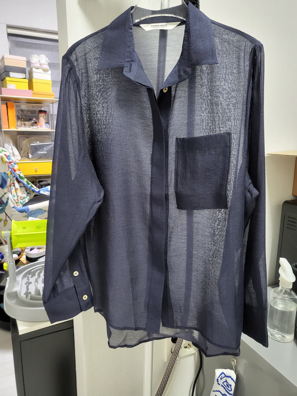 새제품초특가)최고급 텐셀 시스루 셔츠 ftee 새상품 상품이미지1