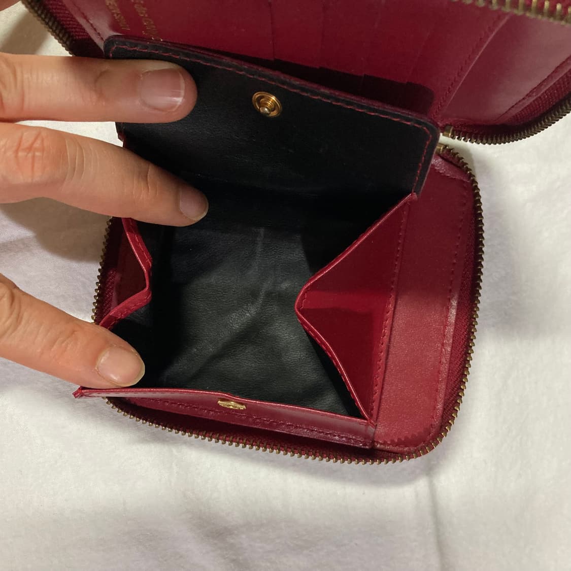 꼼떼가르송 레드 반지갑 상품이미지7