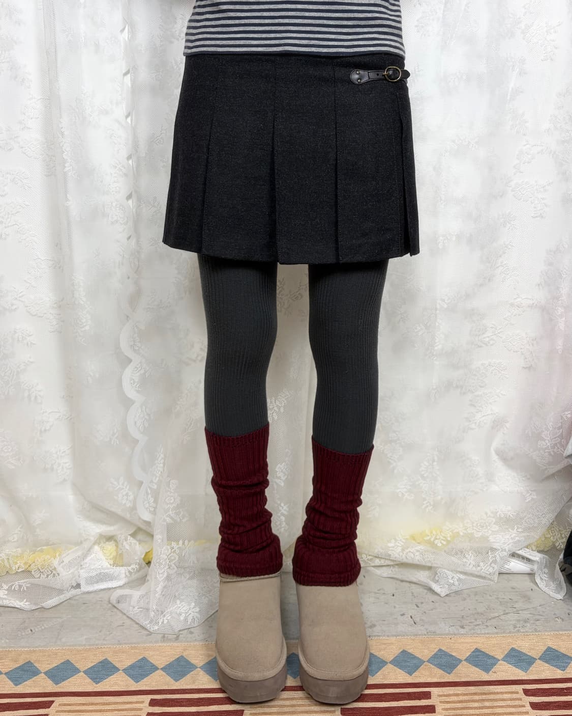 BURBERRY BLUE LABEL pleated wool skirt 상품이미지7