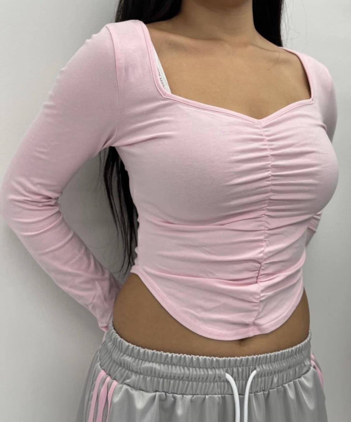 플리즈노팔로우 달린탑 핑크  Pleasenofollow Darlin Sh 상품이미지1