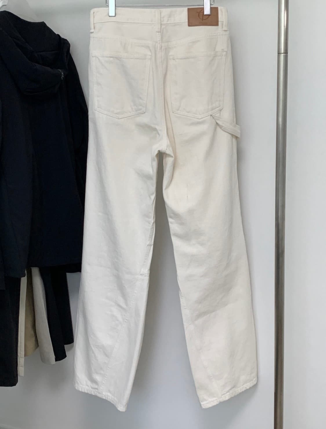 더오픈프로덕트 워크진 데님 팬츠 (화이트) 상품이미지5