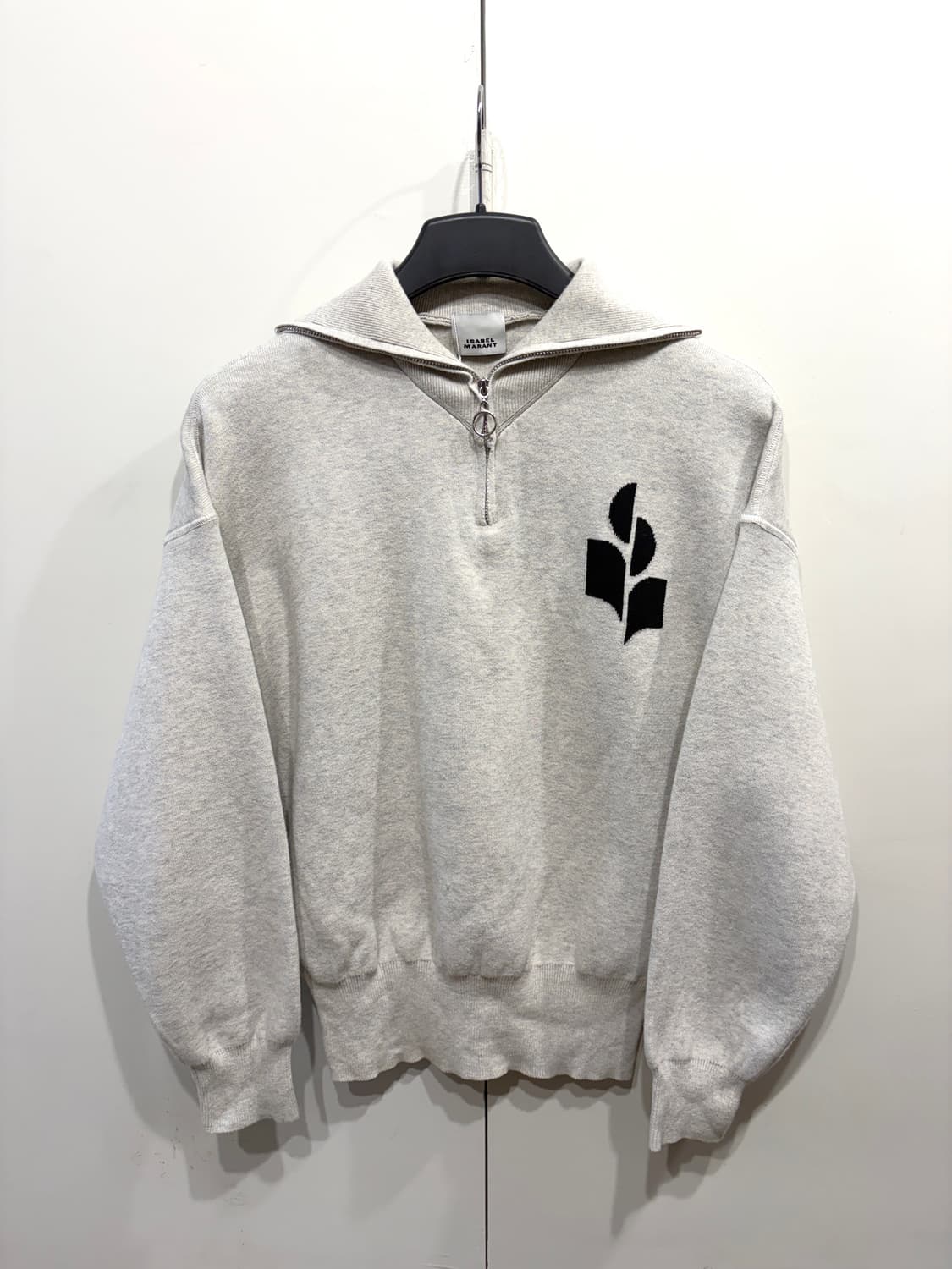 이자벨마랑 아즈라 로고 하프집업 니트 상품이미지1