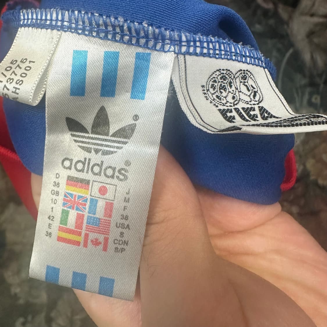 아디다스 빈티지 피파월드컵 프랑스블루트랙탑져지 S 상품이미지5