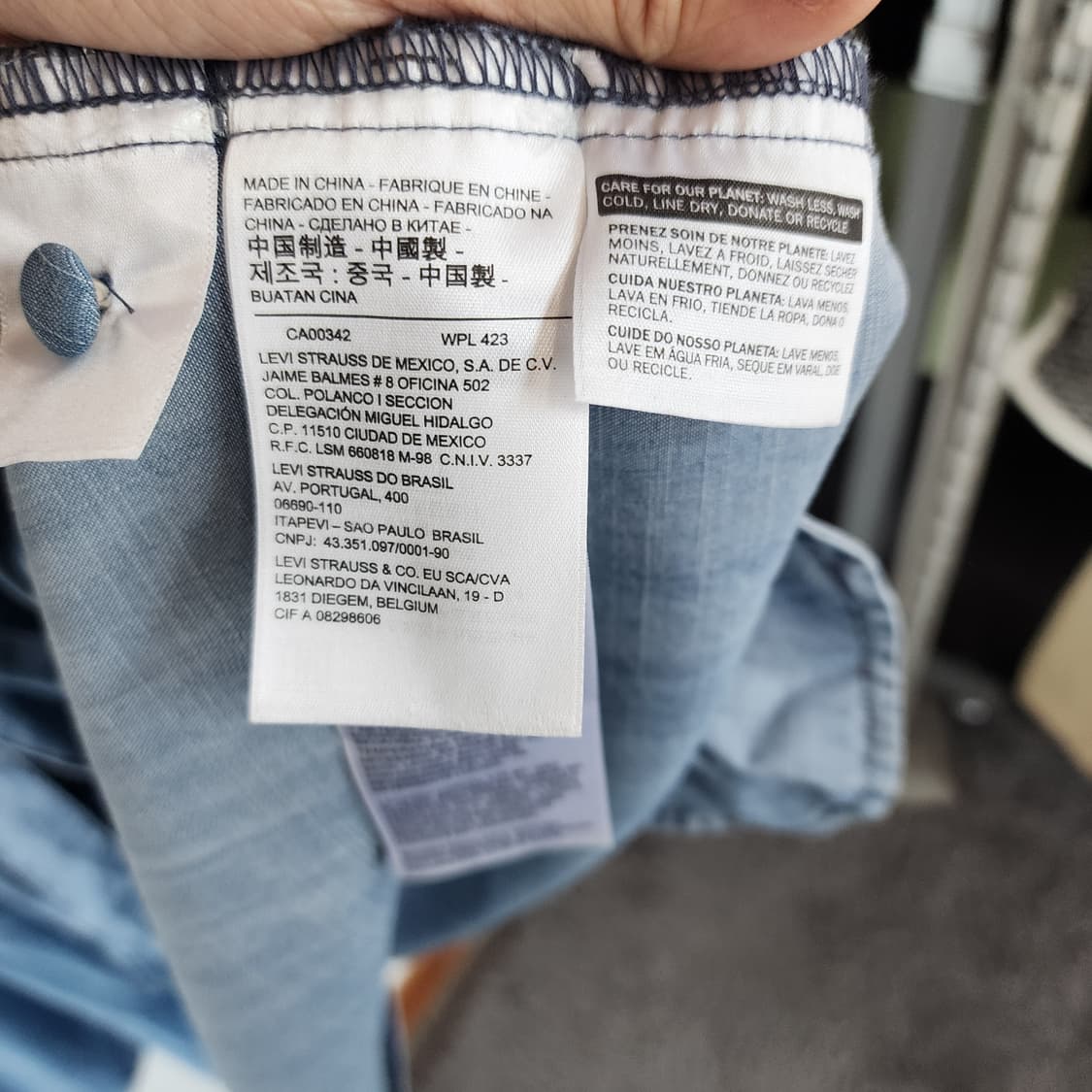 리바이스 데님 벨트 원피스 상품이미지6