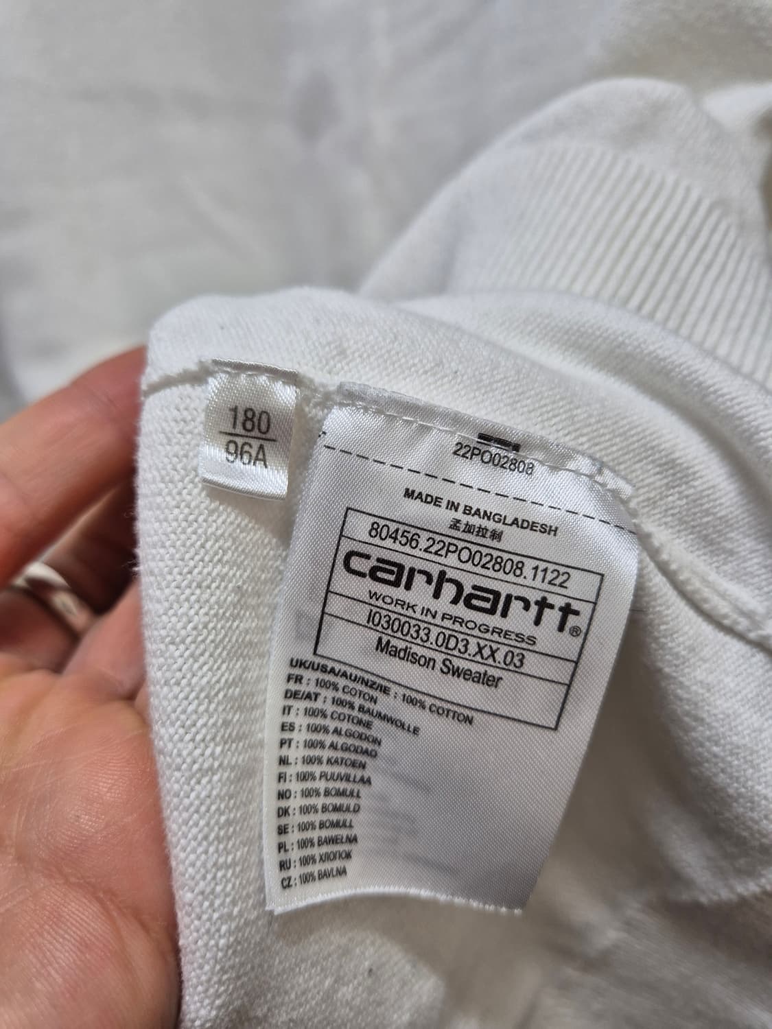 칼하트 WIP(Carhartt WIP)의 매디슨 니트 스웨터 L입니다 상품이미지3