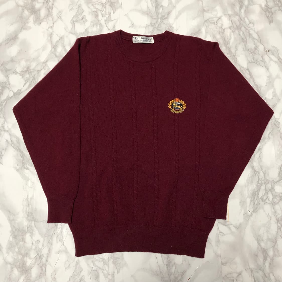 버버리 니트 정품 버건디 상태최고 클래식 상품이미지2