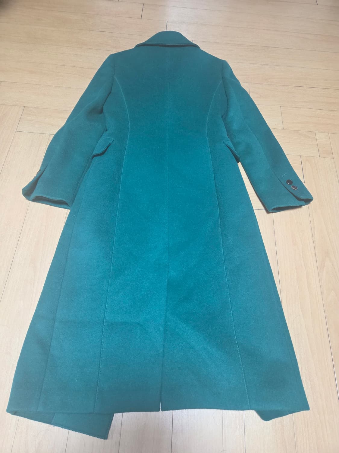 오브제 아카이브 그린 롱 코트 55 상품이미지2