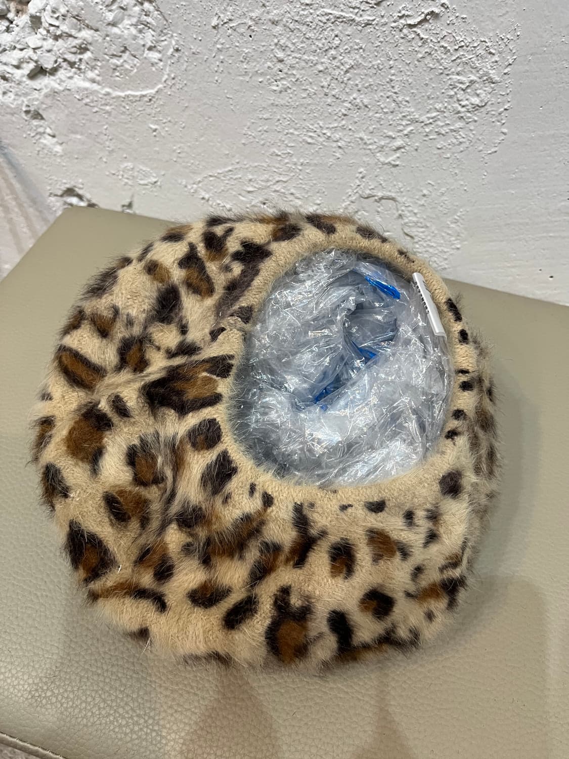 일본빈티지 레오파드 울 베레모 우먼즈 상품이미지3