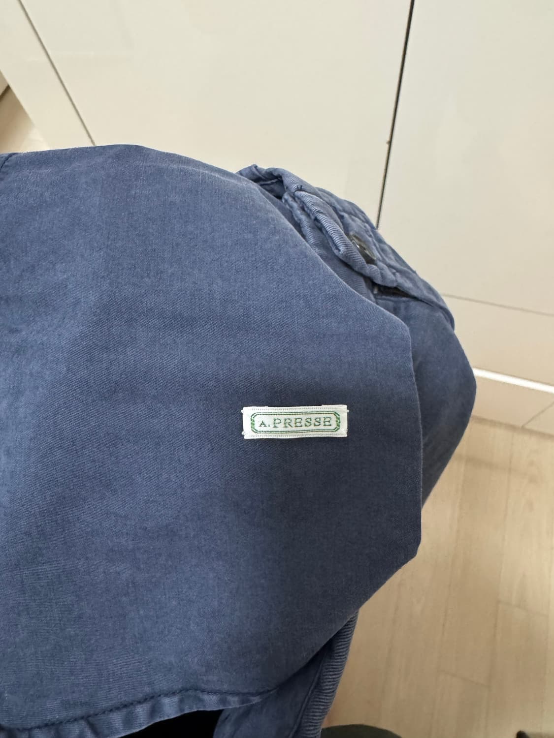 아프레쎄 26ss 빈티지 타입4 치노 트라우저 블루 2사이즈 상품이미지5