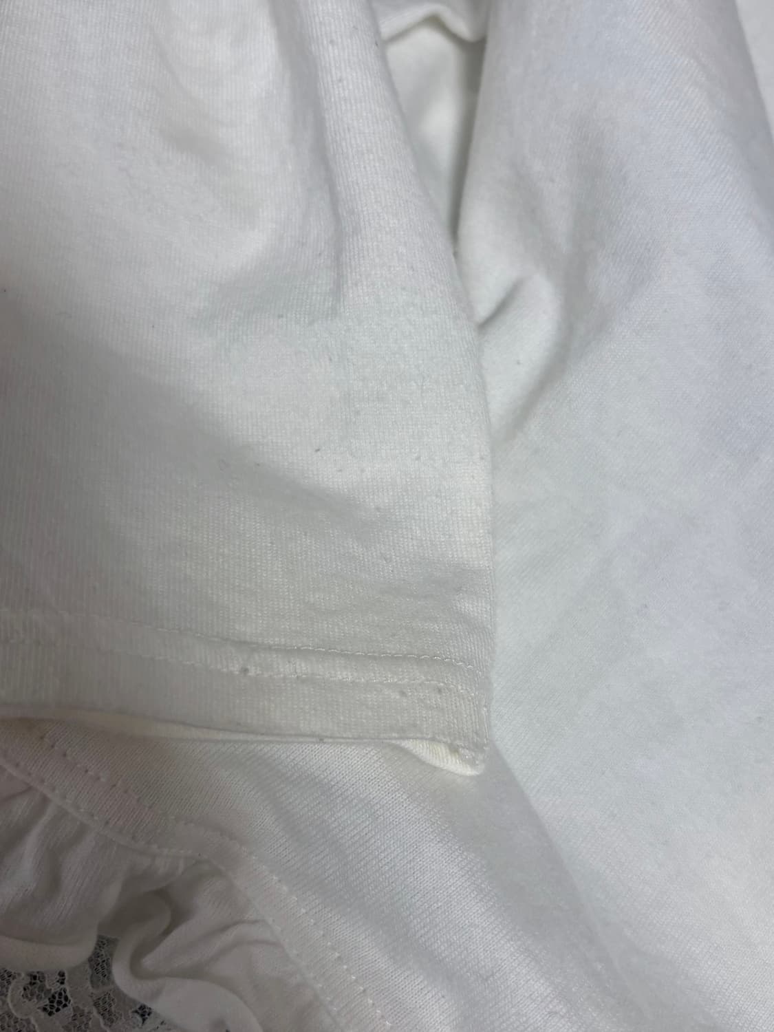 빈티지 y2k 오네갸루 히메갸루 펑크 레이스 슬리브티 상품이미지4