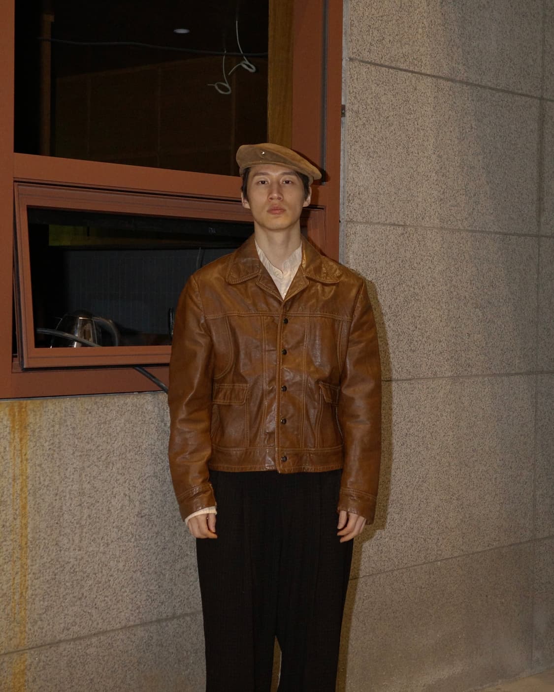 70‘s JC Penney 타운크래프트 레더 크롭 자켓 상품이미지6