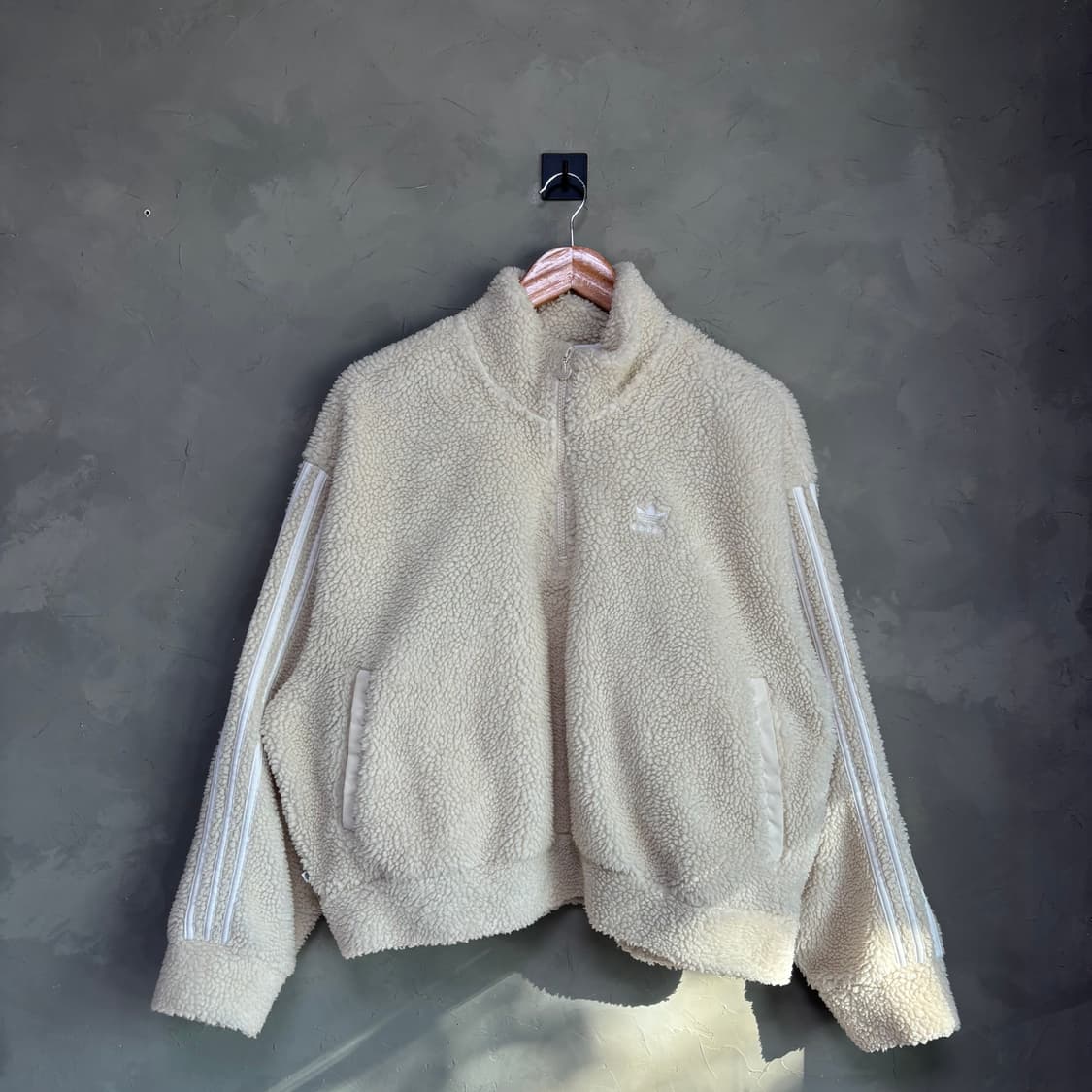 아디다스 파이어버드 하프집업 플리스 집업 화이트 상품이미지1