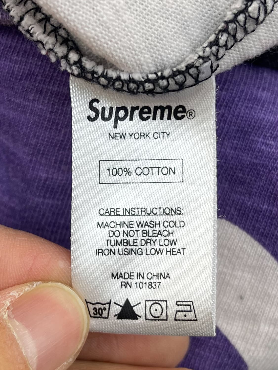 슈프림 16fw퍼플 카모 롱슬리브 티셔츠 상품이미지8