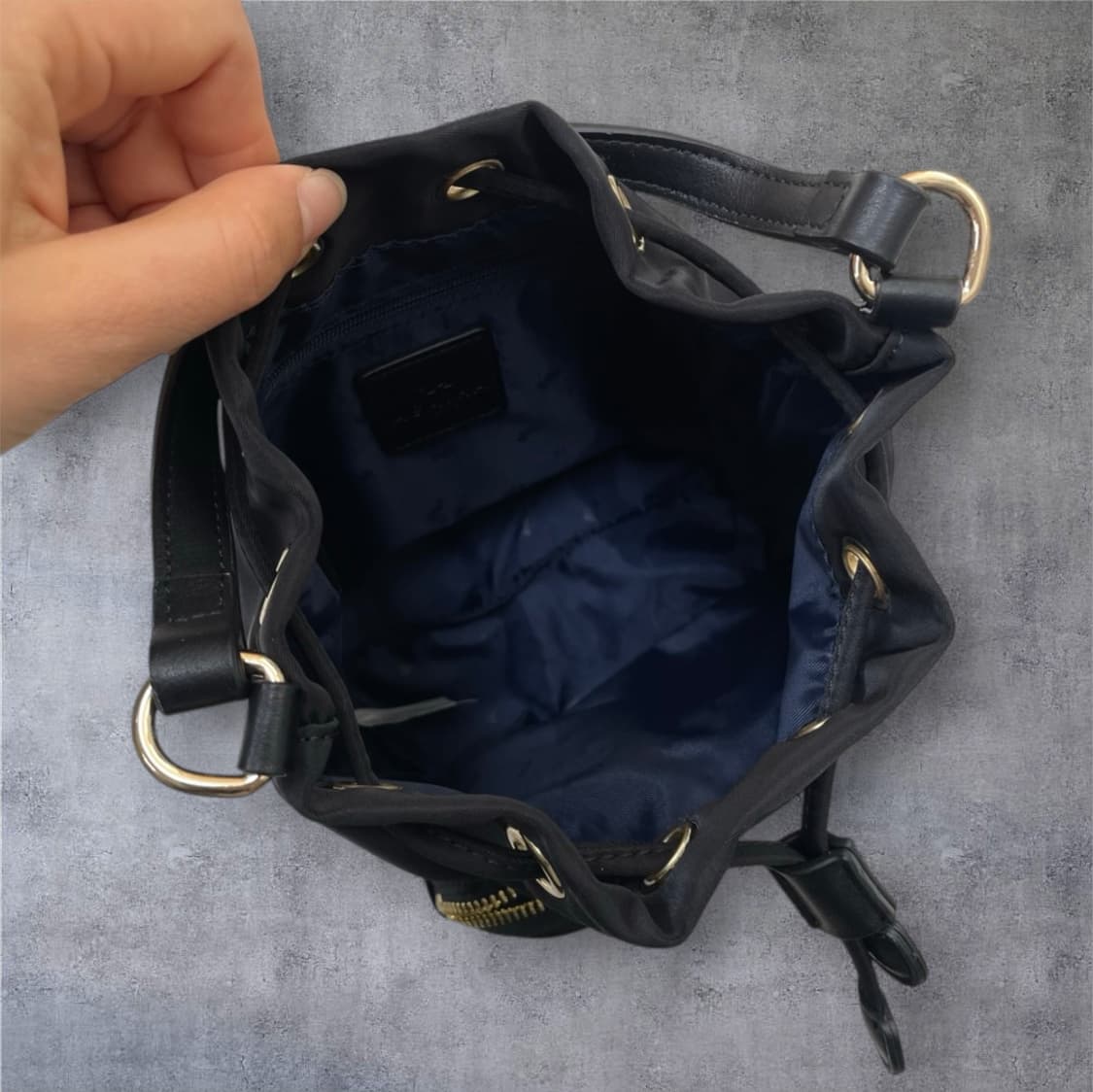 아가타 AGATHA 블랙 나일론 복조리백 토트 크로스백 상품이미지7