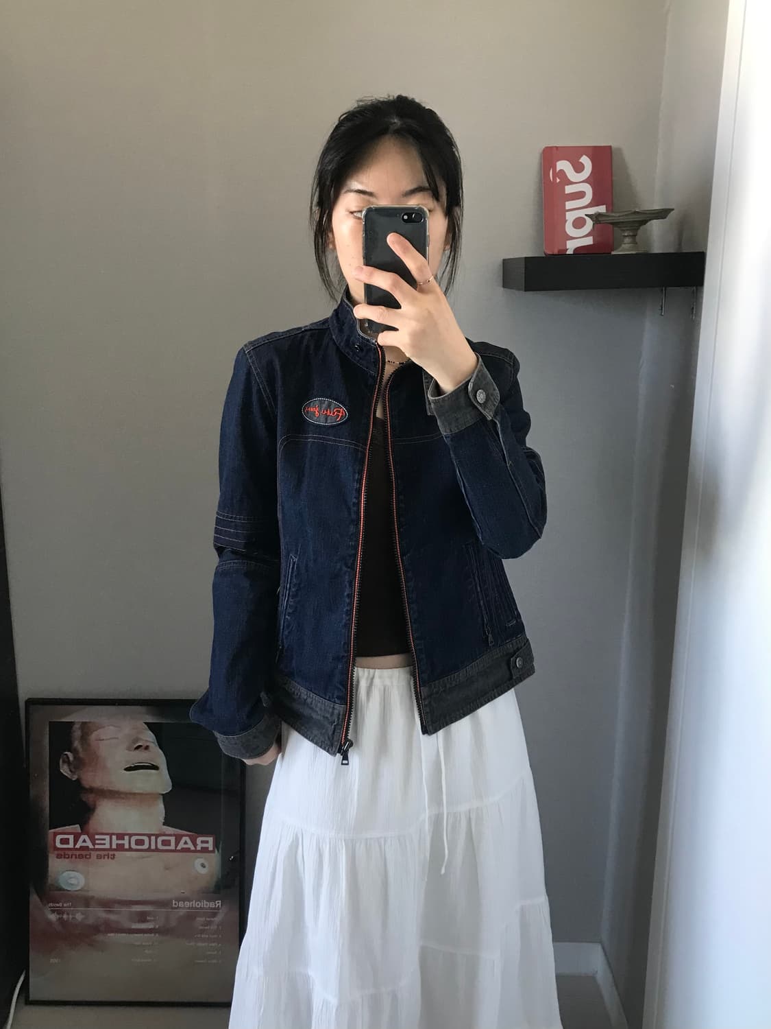 푸부 올드스쿨 데님 레이싱 자켓 상품이미지1