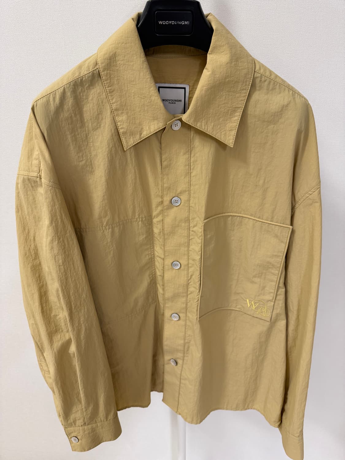 우영미 22SS 나일론 셔츠 베이지 48사이즈 상품이미지2