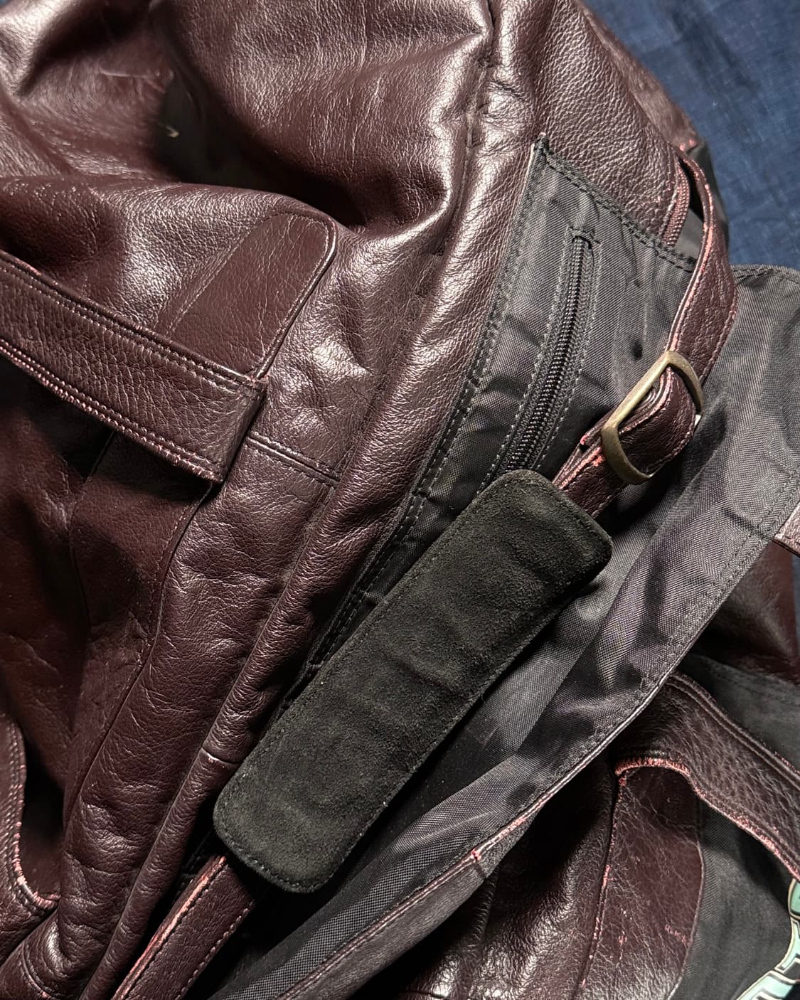 00's 비스코트 레더 더플백 상품이미지7