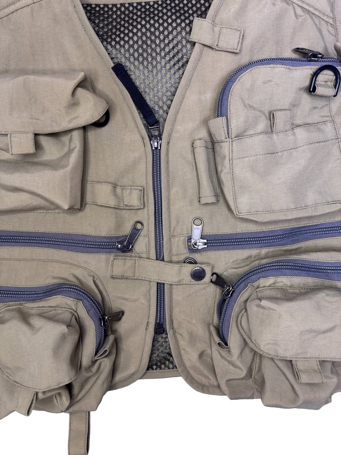 빈티지 카키 멀티포켓 피싱 베스트 fishing vest L 상품이미지2