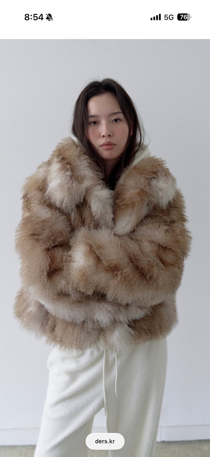 DERS 더스 Bambi Fur Short Jacket 퍼자켓 상품이미지1