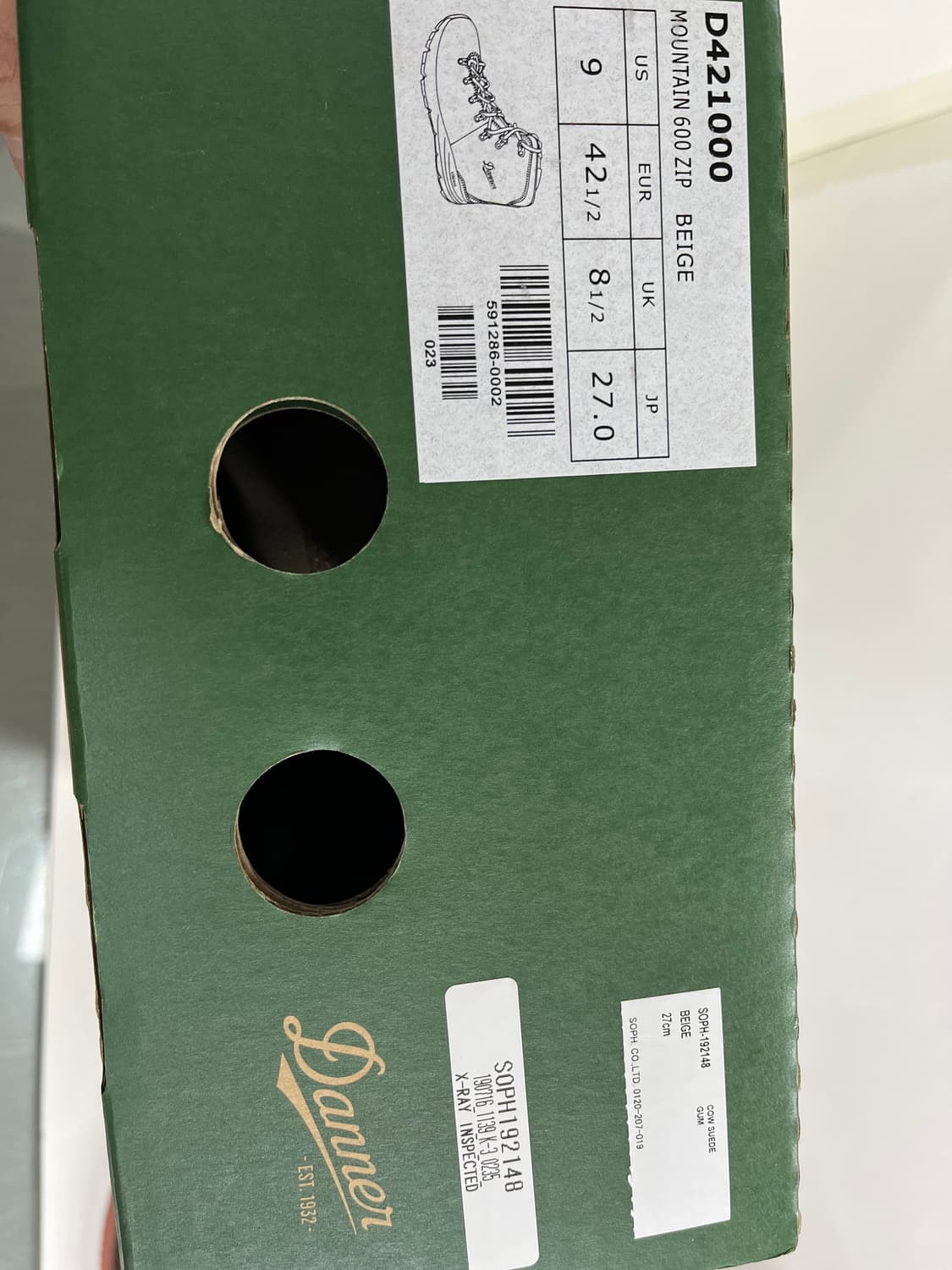 SOPH. X DANNER 소프넷 X 대너 마운틴600 스웨이드 부츠 상품이미지10