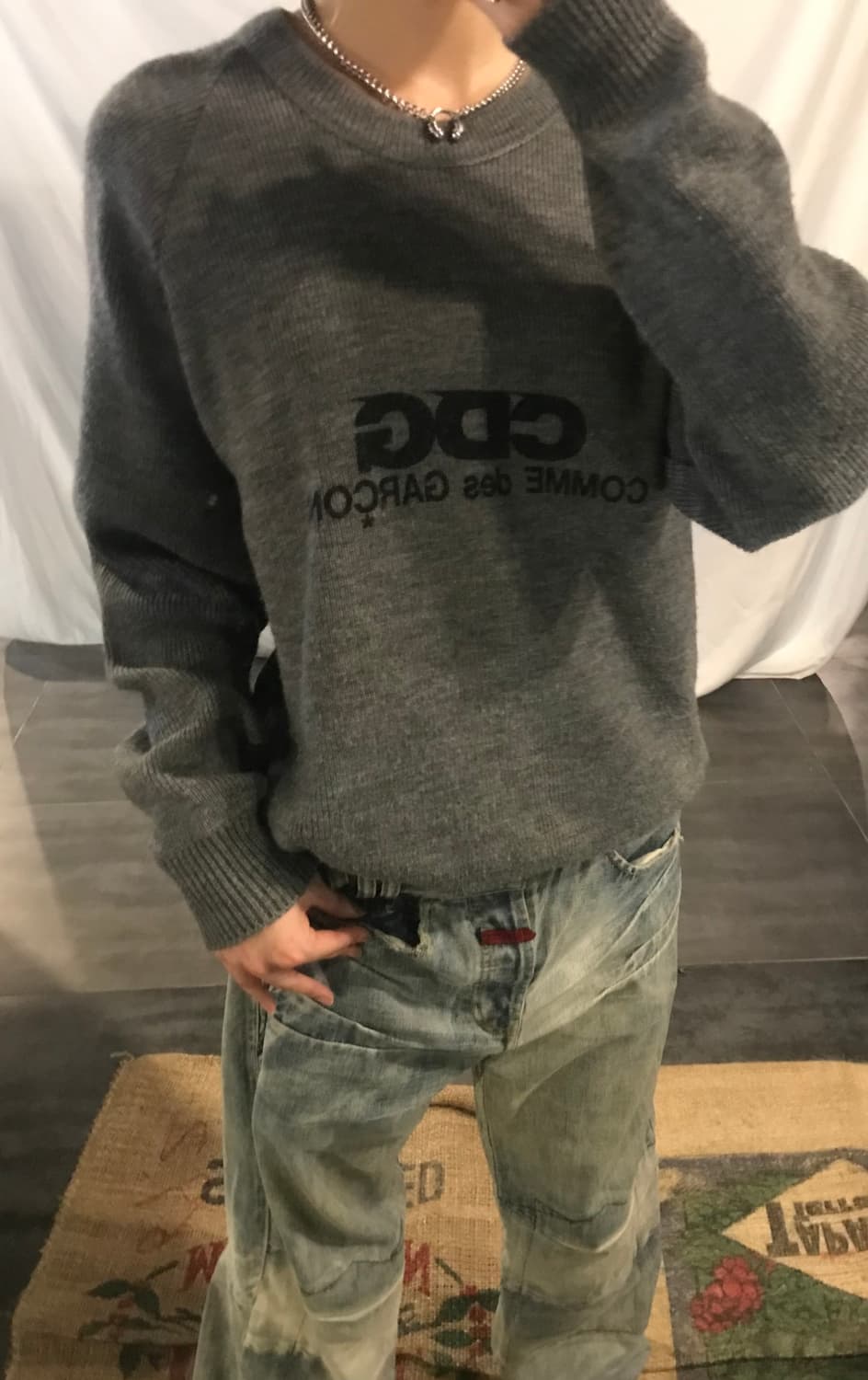 Comme des Garcons Charcoal knit  상품이미지1