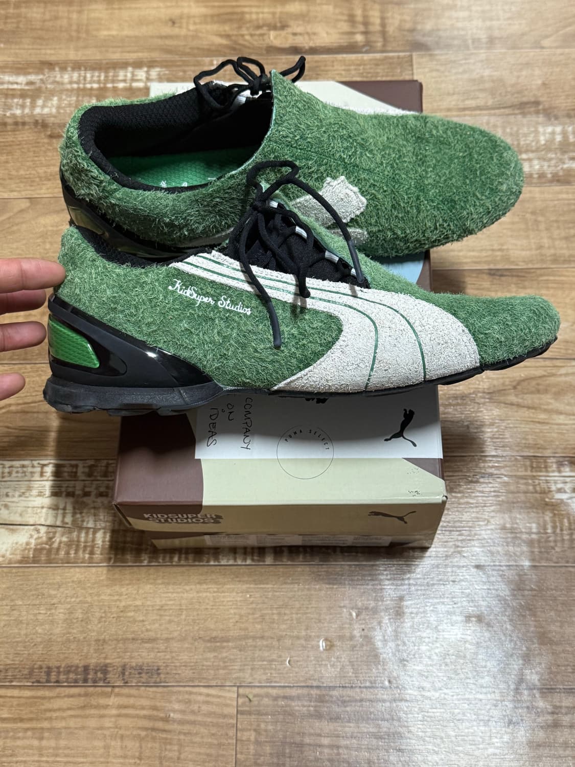 푸마 x 키드슈퍼 V-S1 아카이브 그린 화이트 290 상품이미지3