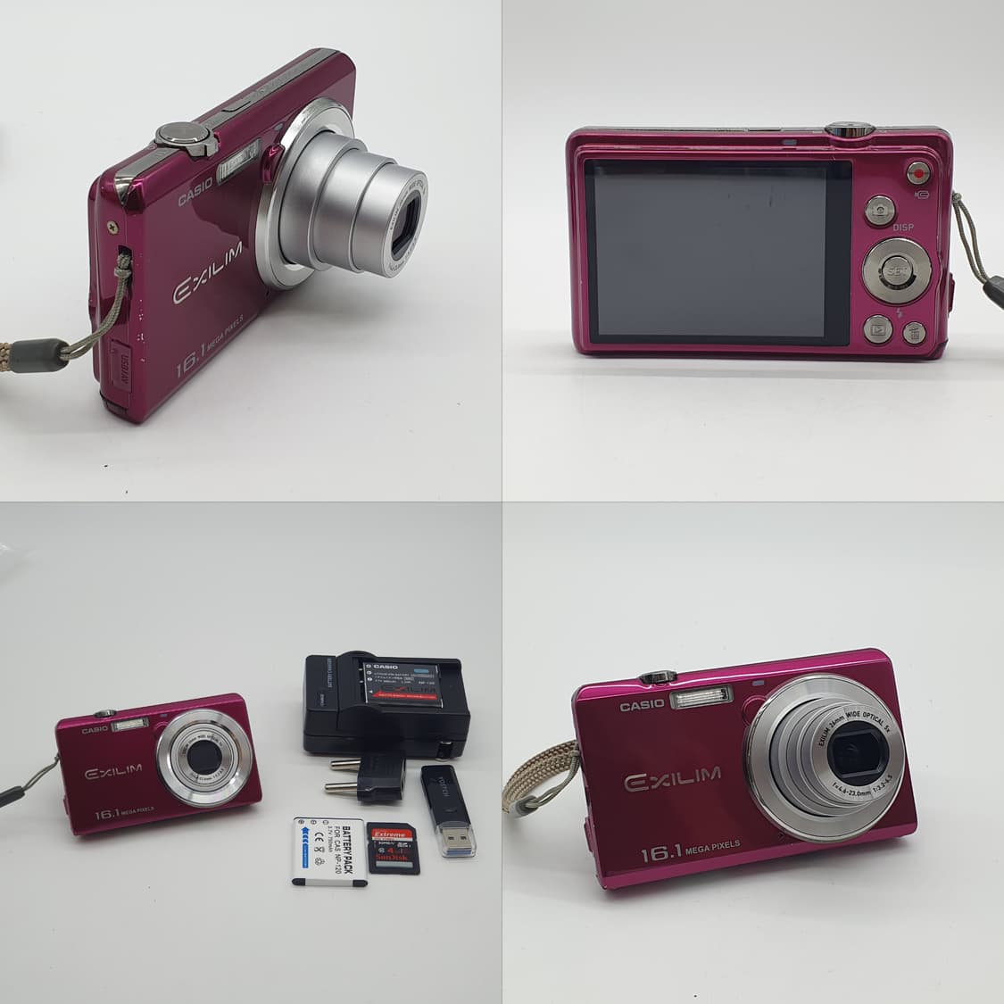 작례⭕️ 카시오 엑슬림 EX-ZS  로즈 핑크🌸  (품번_BB291) 상품이미지8