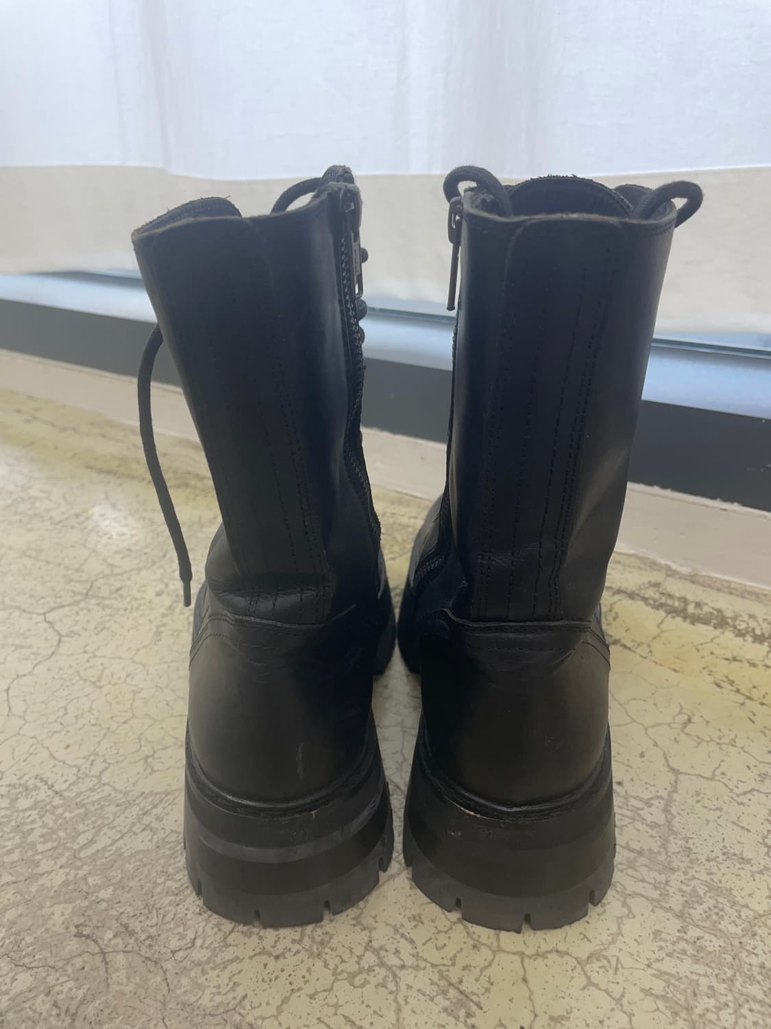 Ann demeulemeester 앤드뮐미스터 플랫폼 컴뱃부츠 상품이미지6