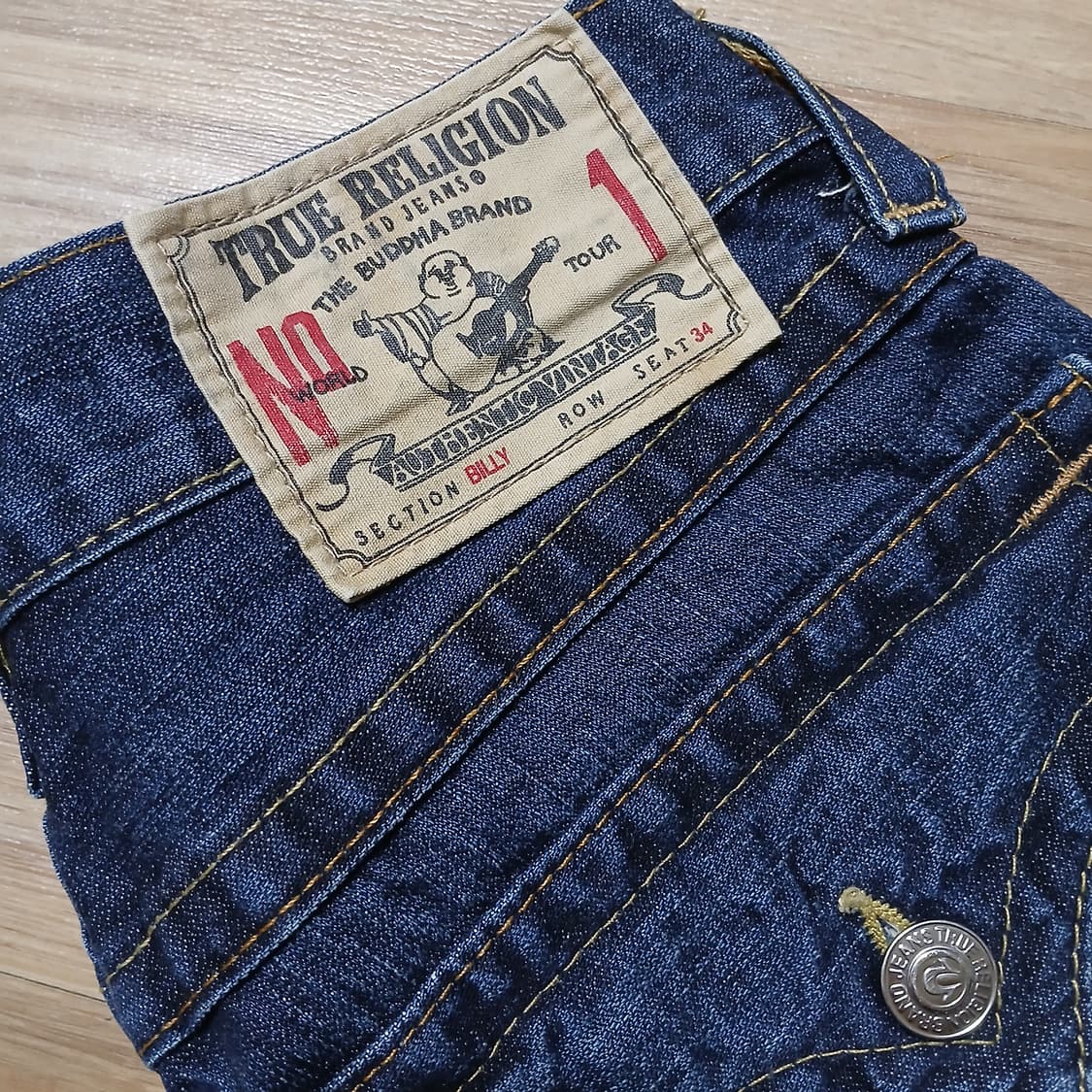 TR 트루릴리전 반바지 스티치 청바지 쇼츠 반바지 29인치 상품이미지1