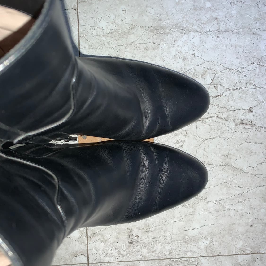 살바토레 페라가모 블랙 앵클 부츠 220-225 여성 구두 이태리 빈티지 상품이미지5