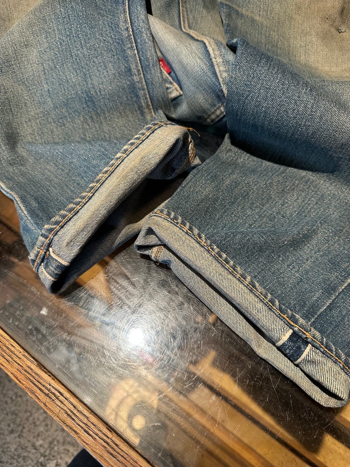 70s Levis 501 66전기 Selvedge Denim pants 상품이미지10