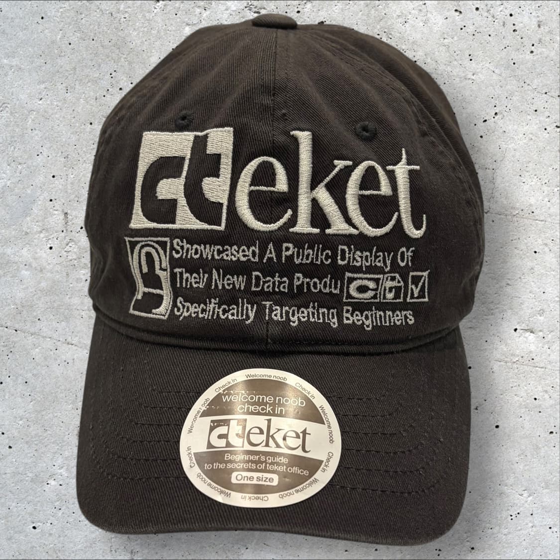 teket 테켓 볼캡 모자 브라운 상품이미지1