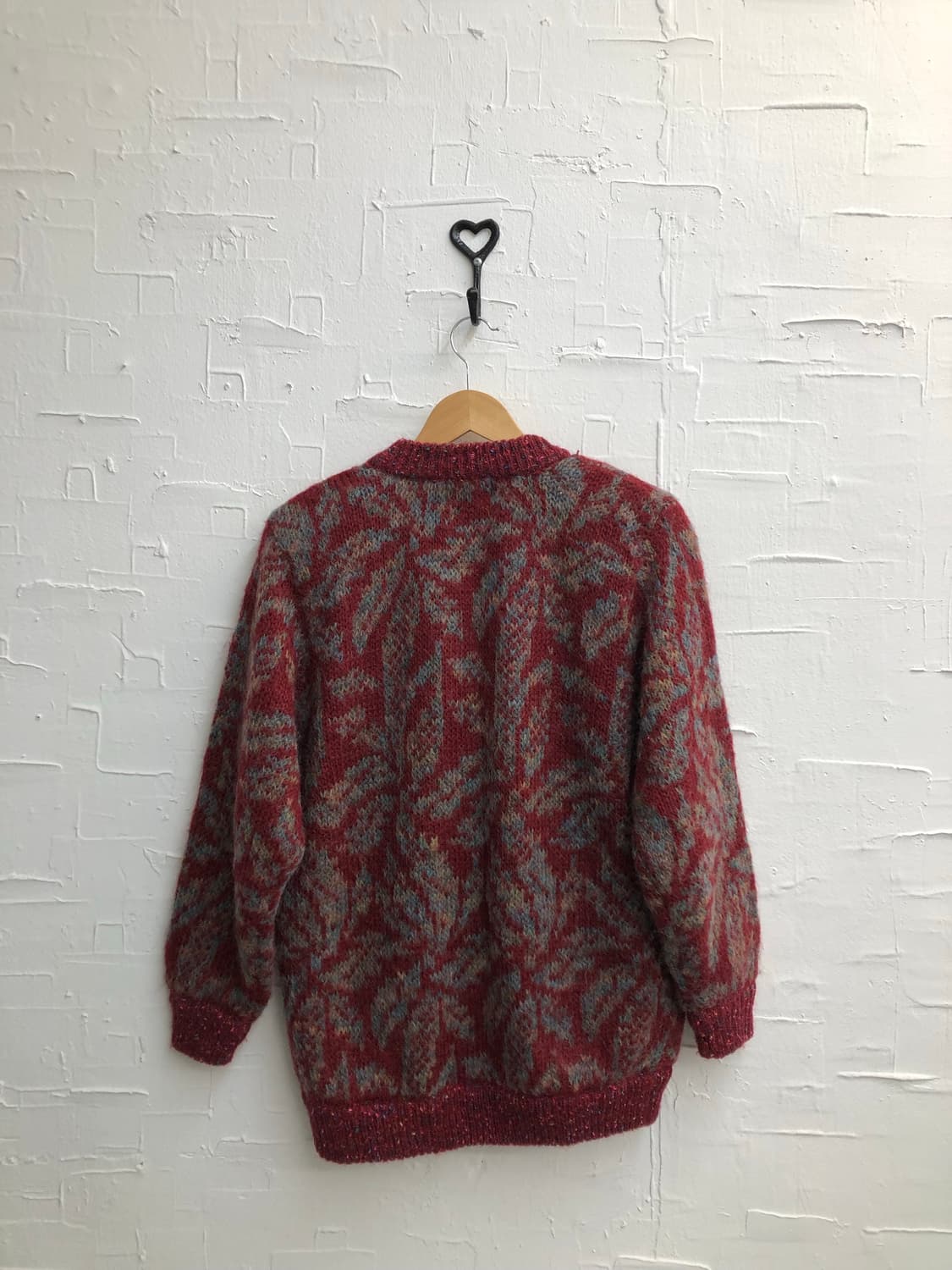 Vintage red buttons cardigan 상품이미지6